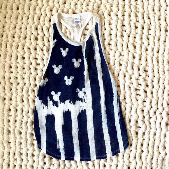 Disney Muscle Tee Flag Mickey Design - Picture 1 of 9